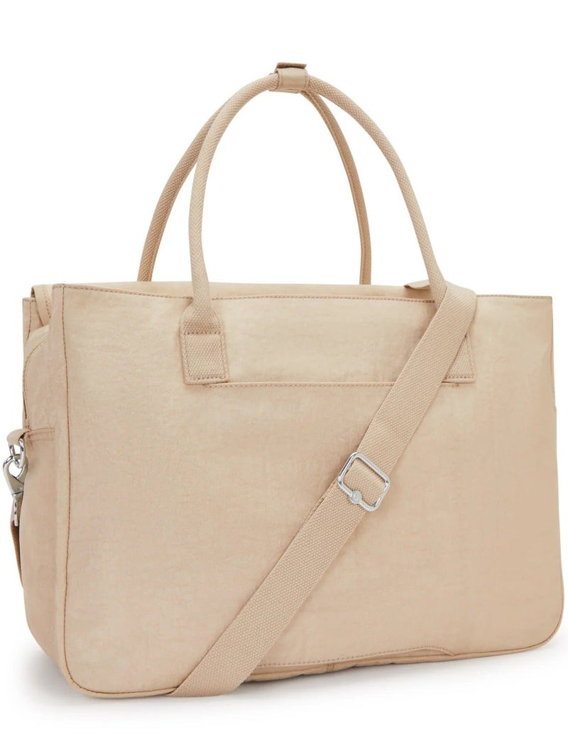 كيبلينغ حقيبة سوبر ووركر إس الصغيرة بحزام قابل للإزالة - بيج لامع - Image 2